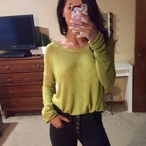 Sweater | Light Kenzie Green Fall Sweater